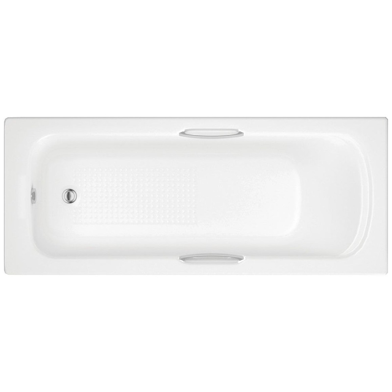 Granada II Single End Twin Grip Textured Base 8mm 1700x700x510mm 2TH Bath
