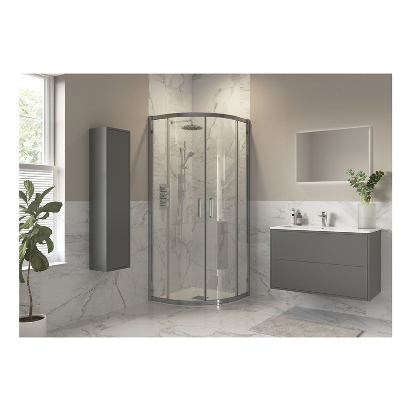 Montague 900x900mm 2 Door Quadrant – Chrome