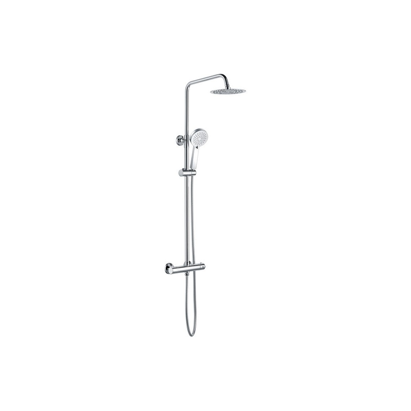 Round Thermostatic Bar Mixer w/Riser Kit – Chrome