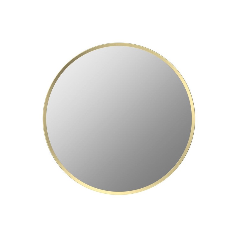 Sangha 500mm Round Mirror – Brushed Brass