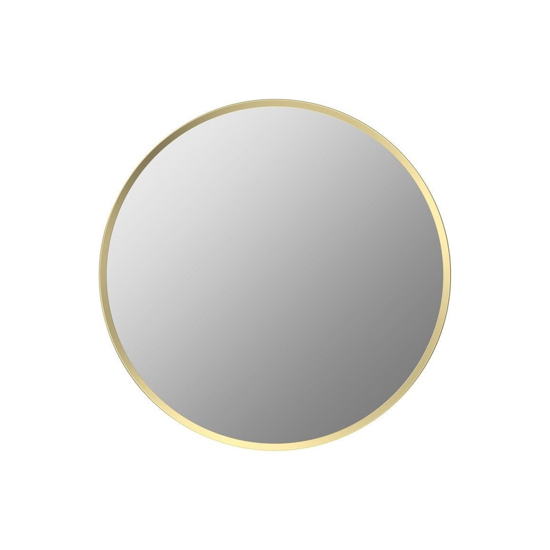 Sangha 600mm Round Mirror – Brushed Brass