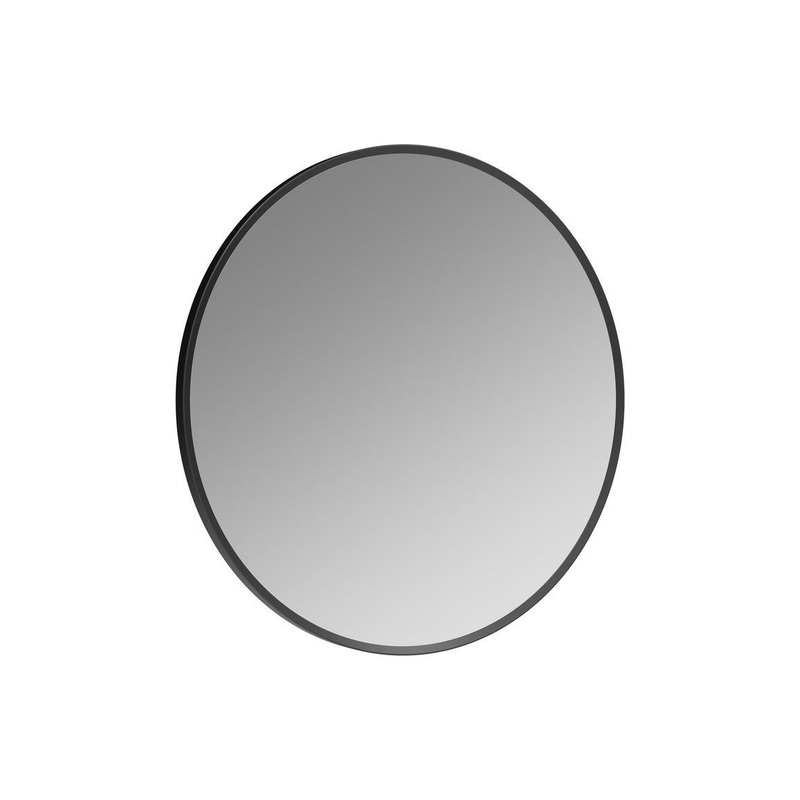 Sangha 600mm Round Mirror – Matt Black