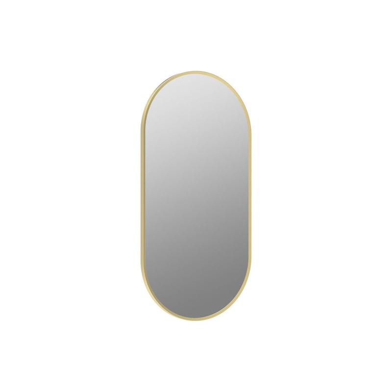 Sangha 800x400mm Oblong Mirror – Brushed Brass
