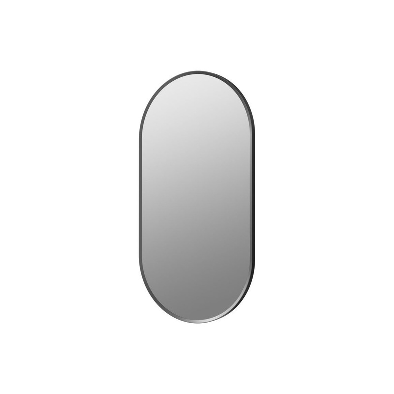 Sangha 800x400mm Oblong Mirror – Matt Black