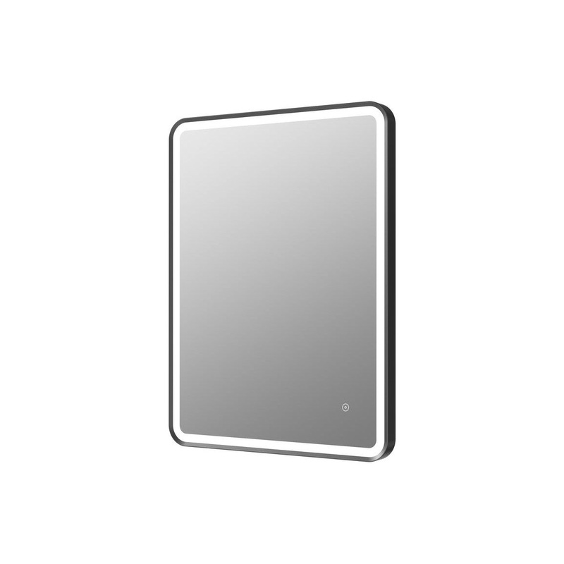 Shasha 600mm Rectangle Front-Lit LED Mirror – Matt Black