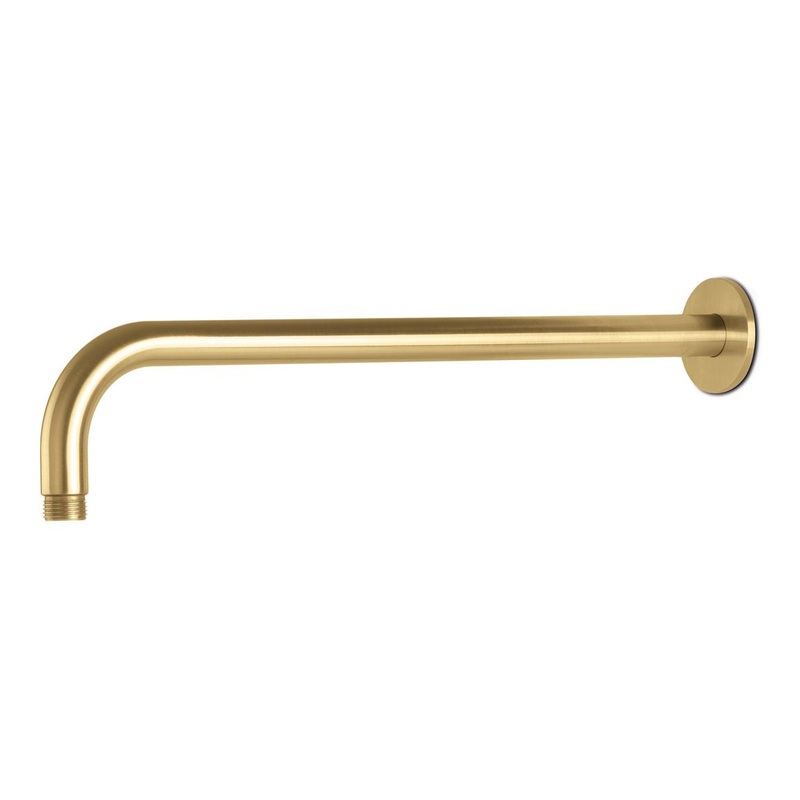 Vema Tiber 400mm Shower Arm – Brushed Brass