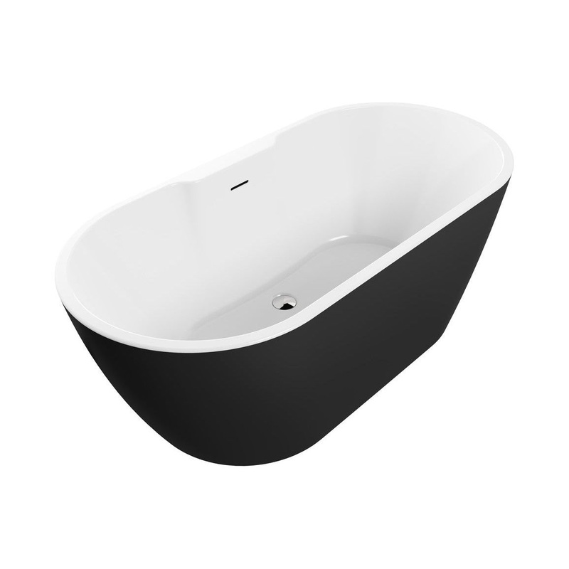 Cuito Freestanding 1655x745x580mm 0TH Bath – Black