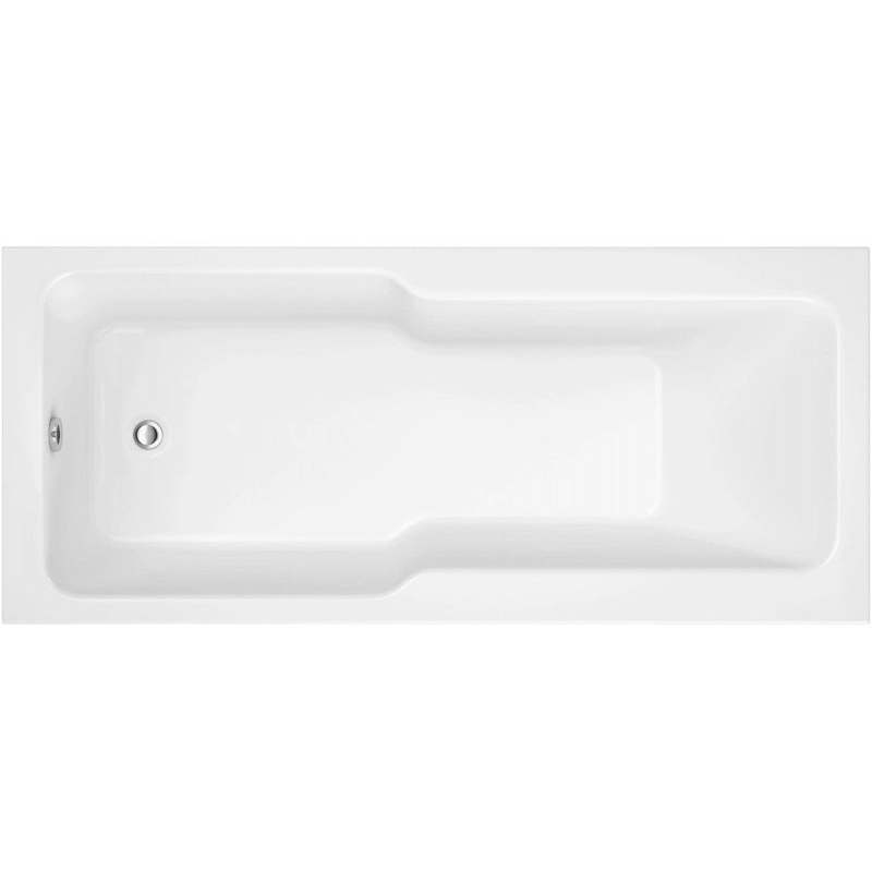 Onega Straight 1700x750x550mm 0TH C Shower Bath w/Legs