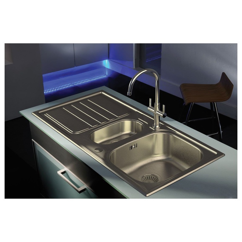 Abode Mikro 1.5B & Drainer Inset Sink (Boxed inc. wastes) – St/Steel