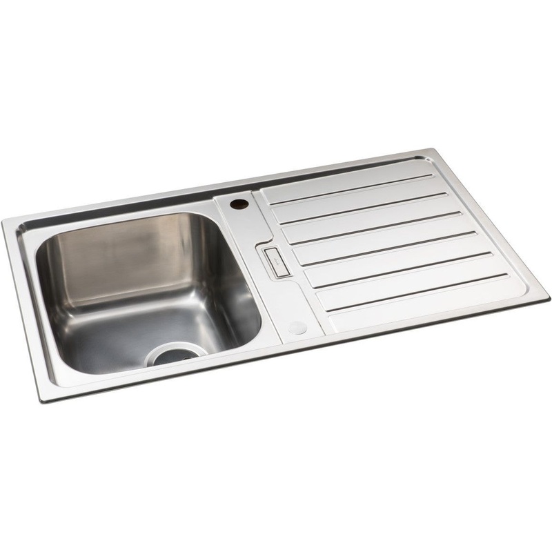 Abode Neron Compact 1B & Drainer Inset Sink – St/Steel