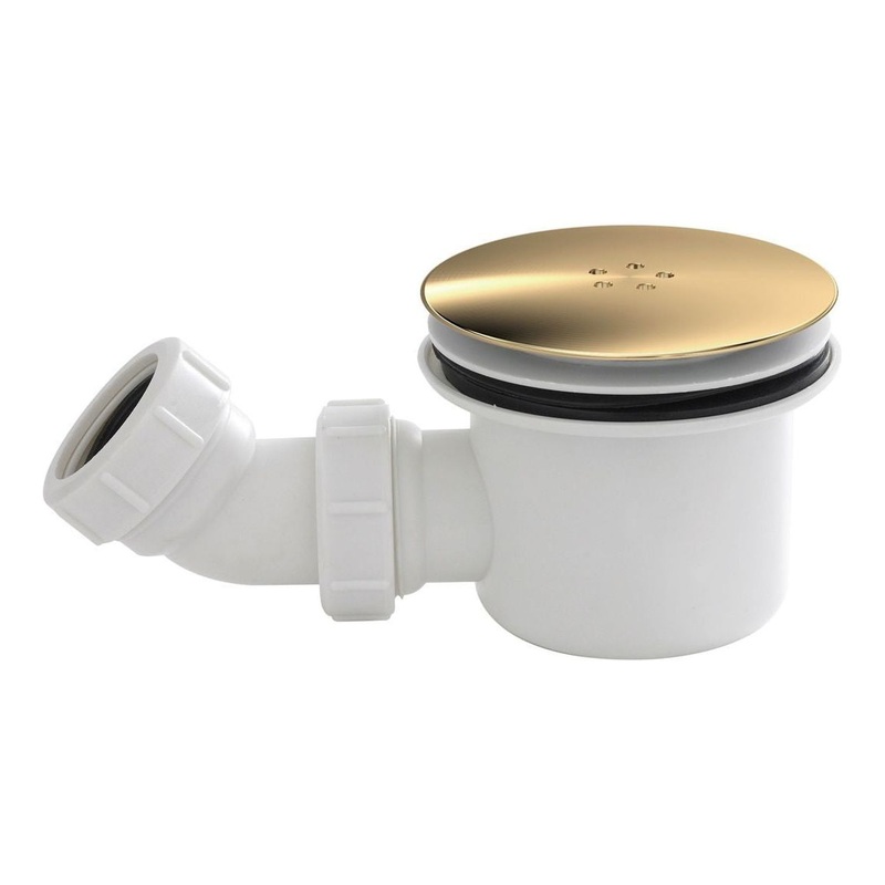 90mm Brushed Brass Tray Waste