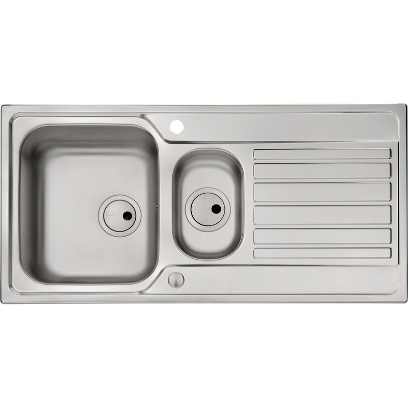 Abode Connekt 1.5B & Drainer Inset Sink – St/Steel