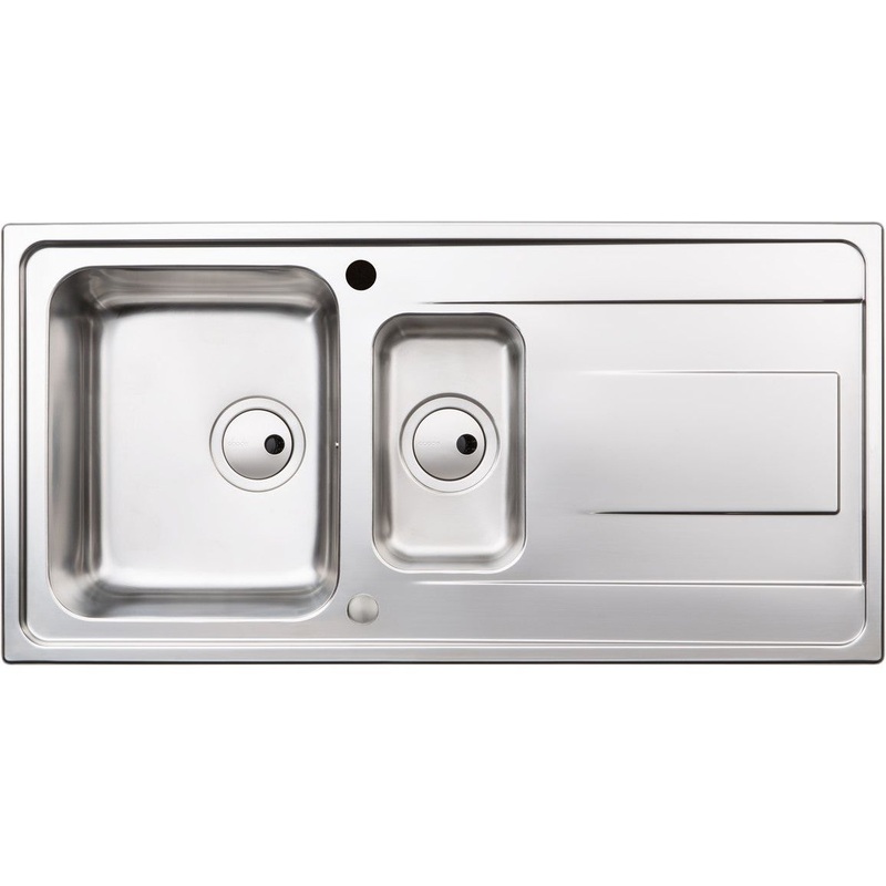 Abode Ixis 1.5B & Drainer Inset Sink – St/Steel