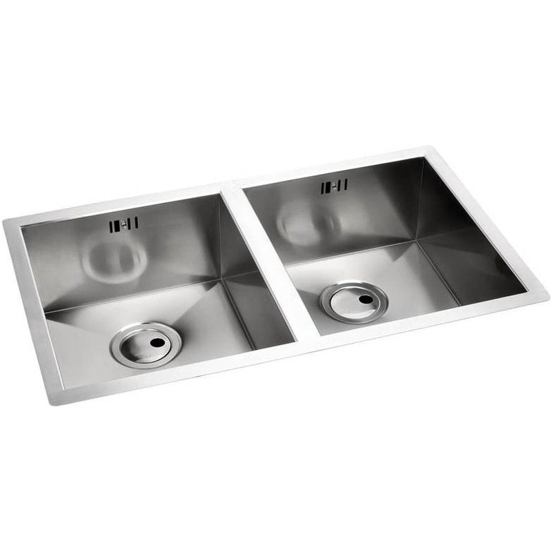 Abode Matrix R0 2B Undermount Sink – Brushed Steel