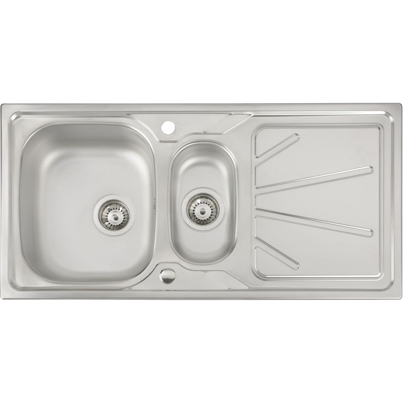 Abode Trydent 1.5B & Drainer Inset Sink – St/Steel
