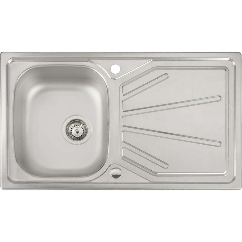 Abode Trydent 1B & Drainer Inset Sink – St/Steel