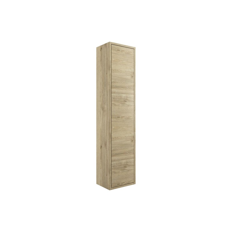 Frontage 300mm 1 Door Wall Hung Tall Unit – Havana Oak