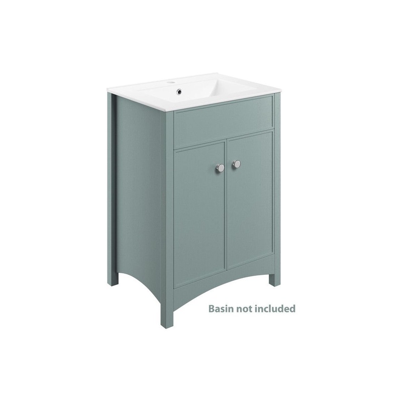 Paddock 610mm Floor Standing Basin Unit (exc. Basin) – Sea Green Ash