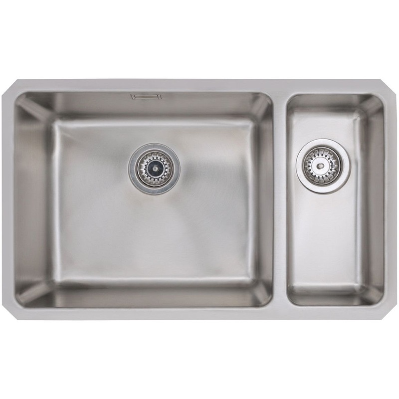 Prima+ Large 1.5B R25 LH Undermount Sink – St/Steel