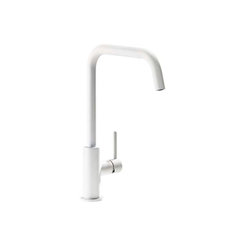 Abode Althia Single Lever Mixer Tap – Matt White