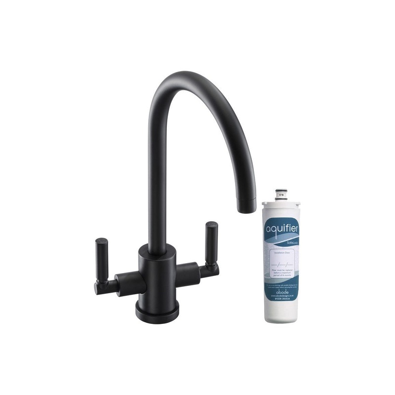 Abode Atlas Monobloc Aquifier Mixer Tap – Matt Black