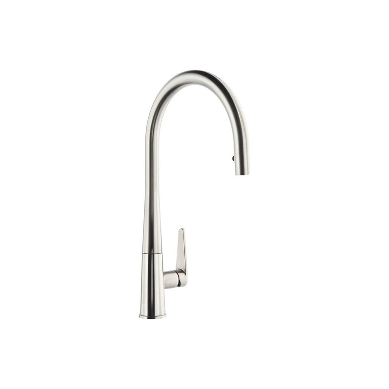 Abode Coniq R Single Lever Mixer Tap w/Pull Out – Brushed Nickel