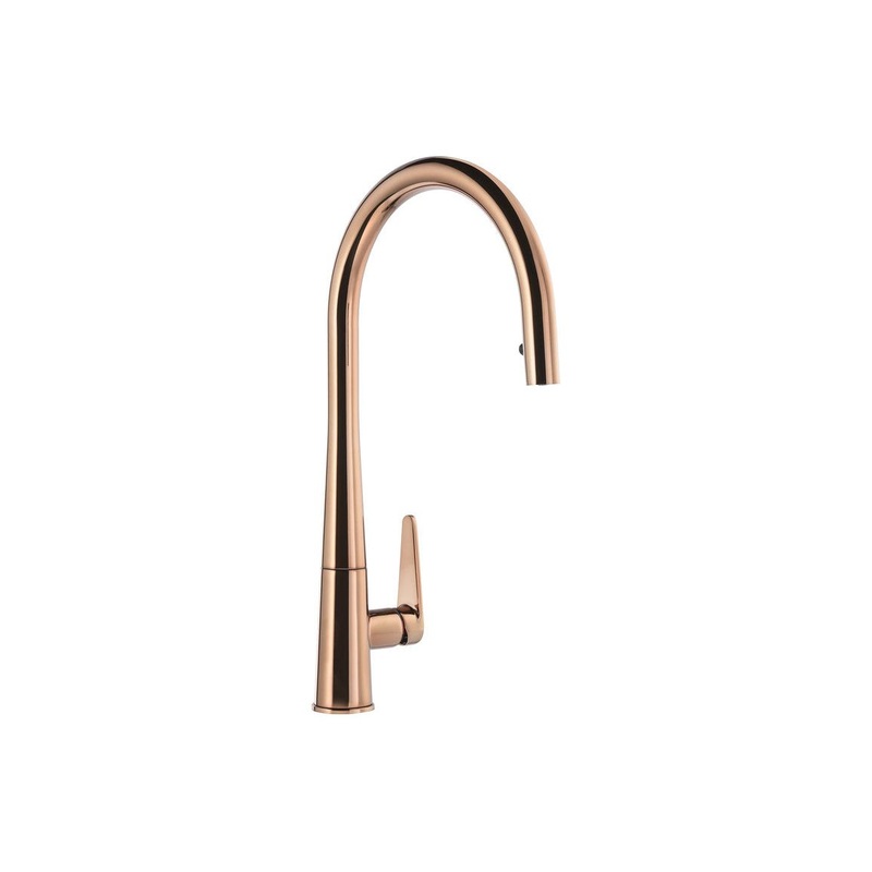 Abode Coniq R Single Lever Mixer Tap w/Pull Out – Polished Copper