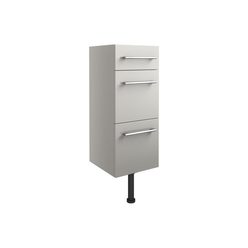 Cedar 300mm 3 Drawer Unit – Light Grey Gloss