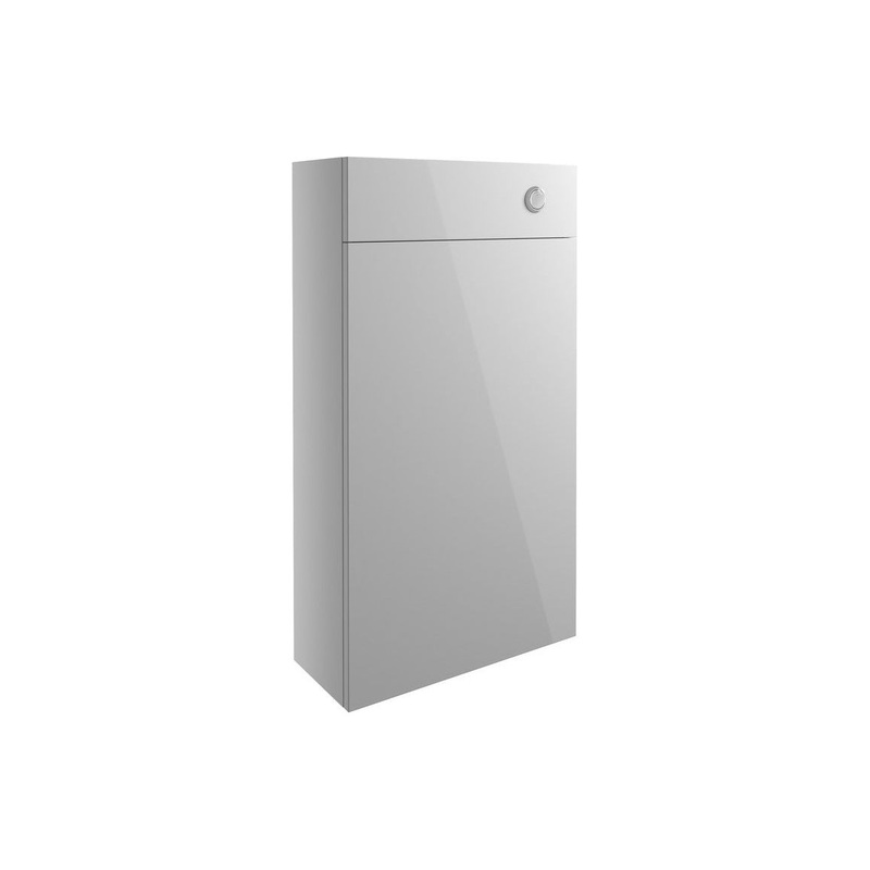 Cedar 500mm Slim WC Unit – Light Grey Gloss