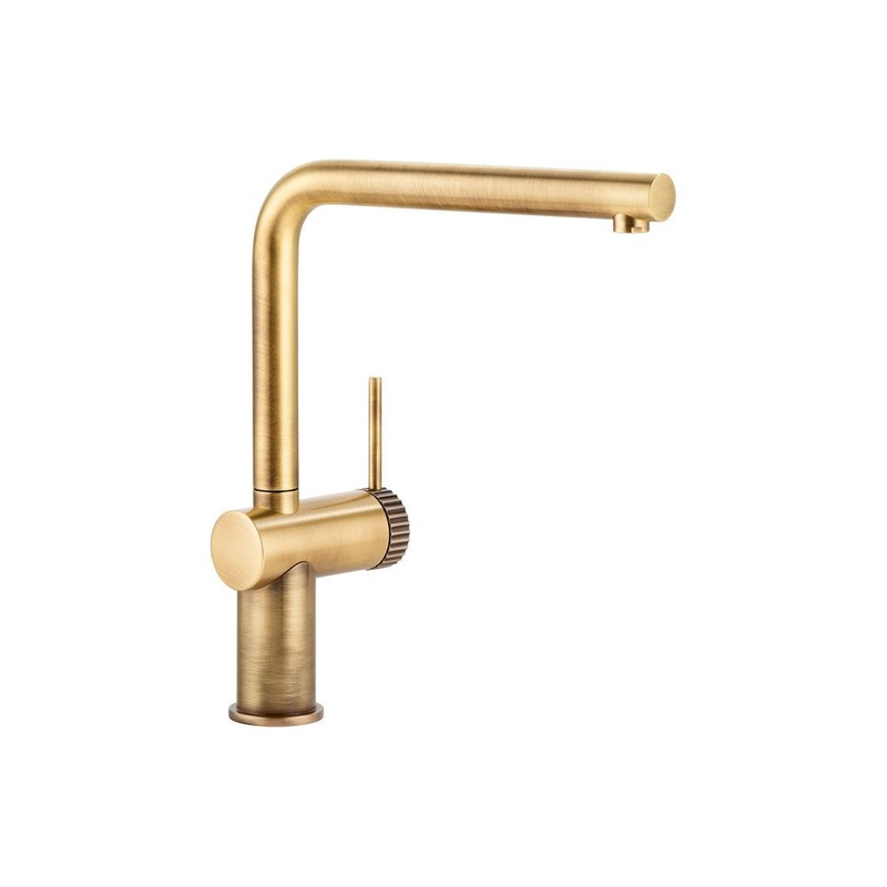 Abode Fraction Single Lever Mixer Tap – Antique Brass