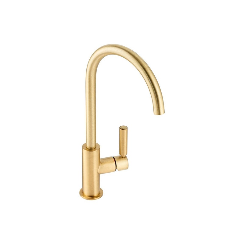Abode Globe Single Lever Mixer Tap – Brushed Brass