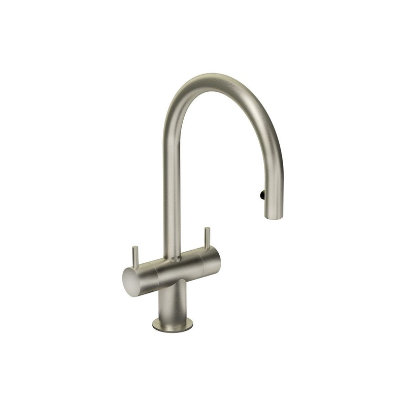 Abode Hesta Mixer Tap w/Pull Out – Brushed Nickel