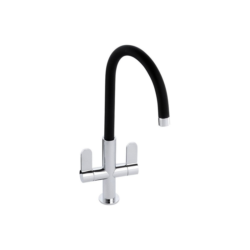 Abode Linear Nero Monobloc Mixer Tap – Chrome/Black
