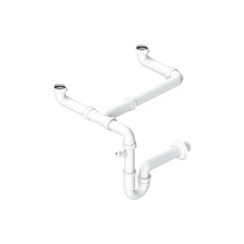 Abode Multi Bowl Pipework Kit – White