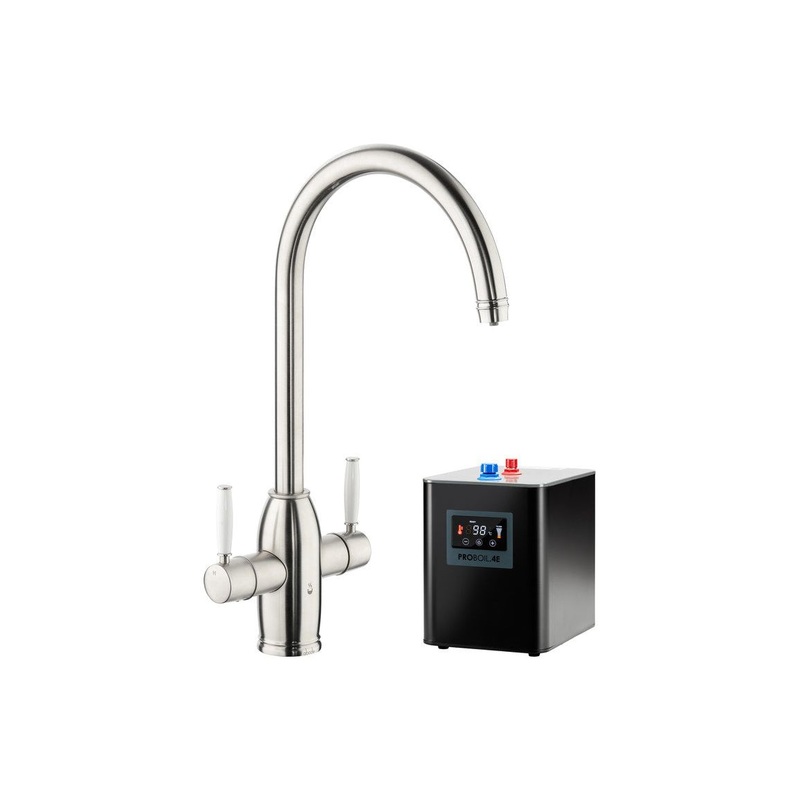 Abode Province 4 IN 1 Monobloc Tap & Proboil.4E Tank – Brushed Nickel