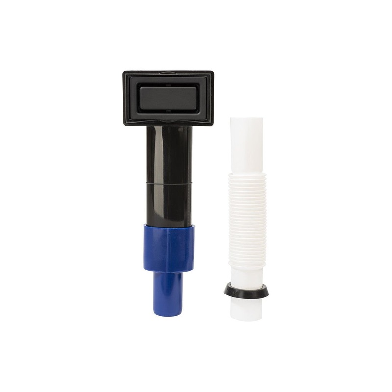 Abode Rectangular Overflow (55x30mm Vertical) – Matt Black