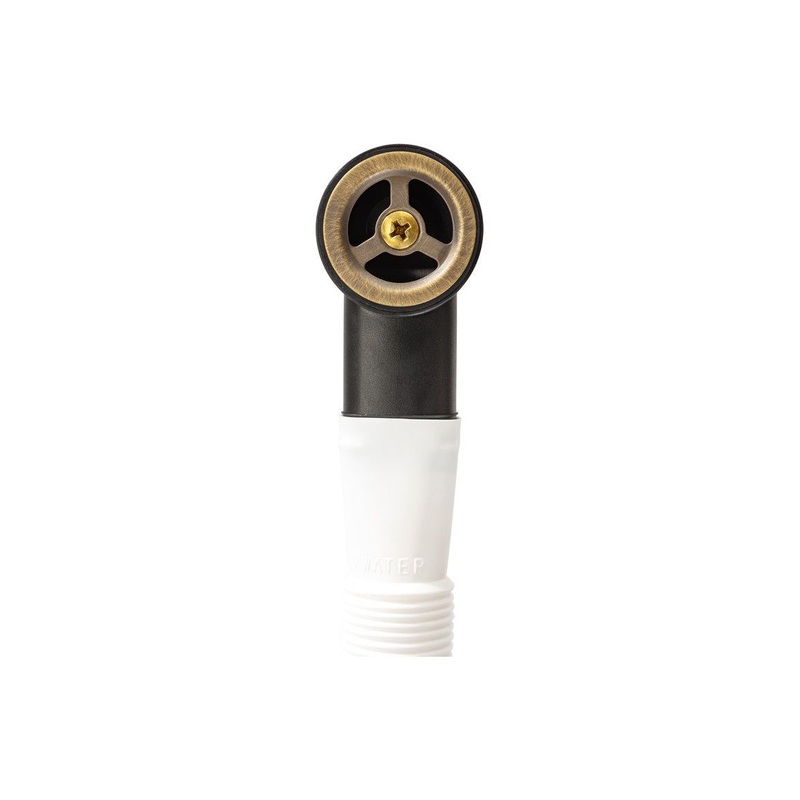Abode Round Overflow Pipework – Antique Brass