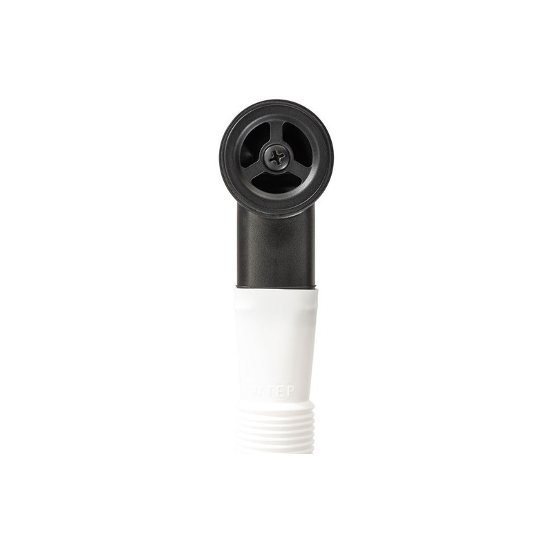 Abode Round Overflow Pipework – Matt Black