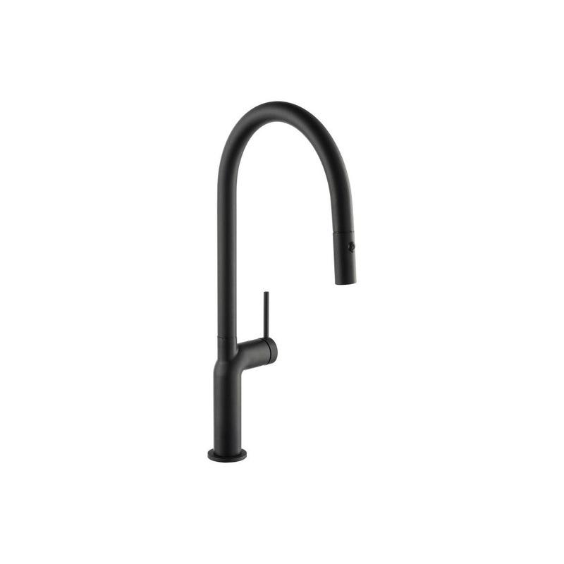 Abode Tubist Single Lever Mixer Tap w/Pull Out – Matt Black
