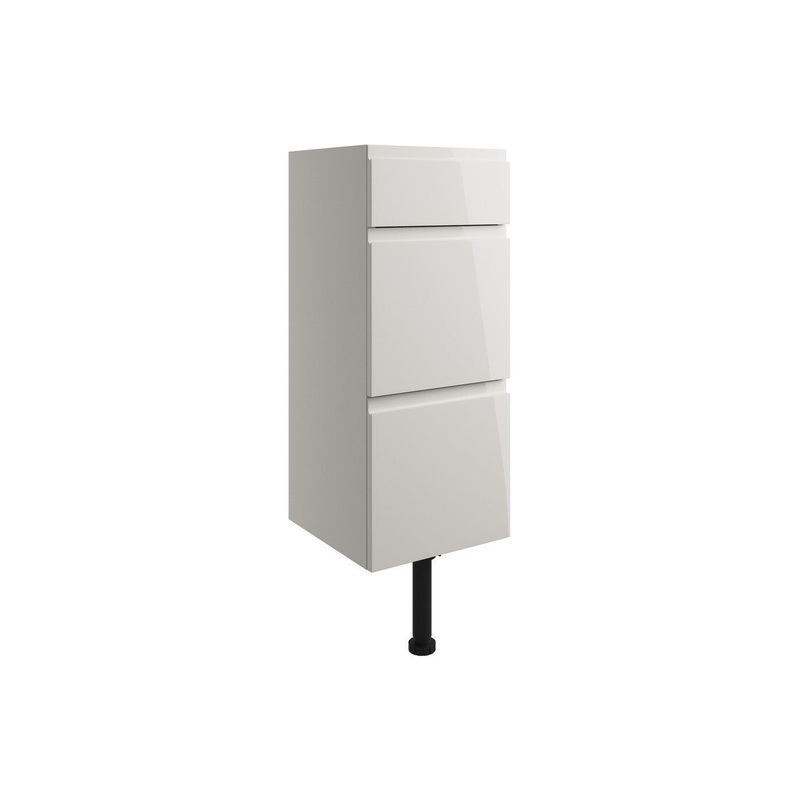 Garrett 300mm 3 Drawer Unit – Pearl Grey Gloss