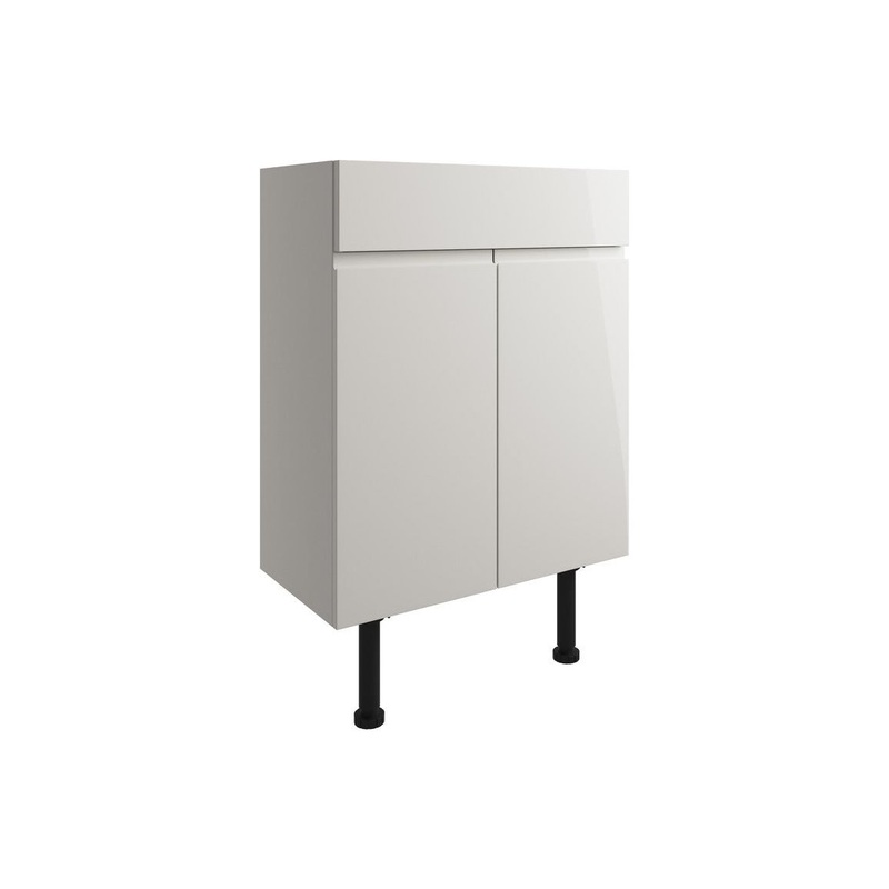 Garrett 600mm Basin Unit – Pearl Grey Gloss
