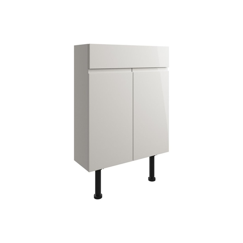Garrett 600mm Slim Basin Unit – Pearl Grey Gloss