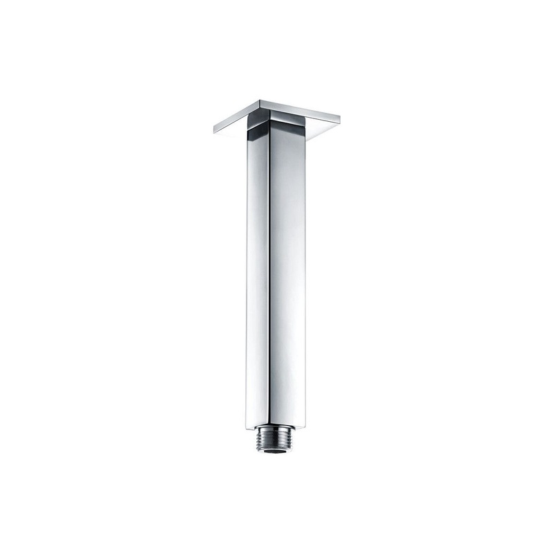 Square Ceiling Arm 180mm – Chrome