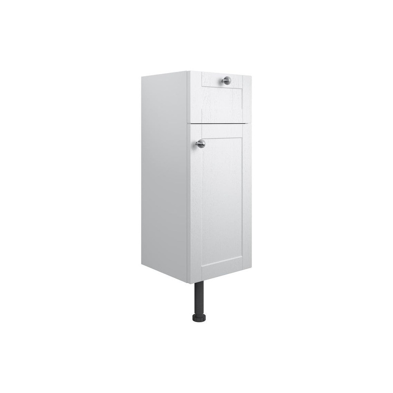 Berry 300mm 1 Drawer, 1 Door Base Unit – Satin White Ash