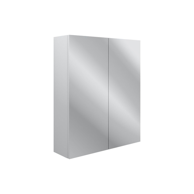 Berry 600mm 2 Door Mirrored Wall Unit – Grey Ash