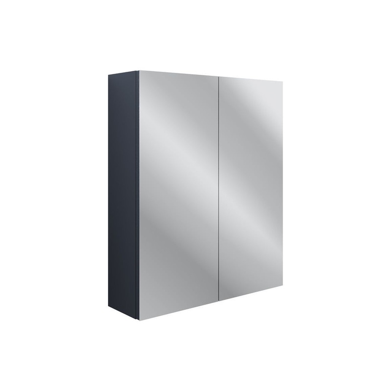 Berry 600mm 2 Door Mirrored Wall Unit – Indigo Ash