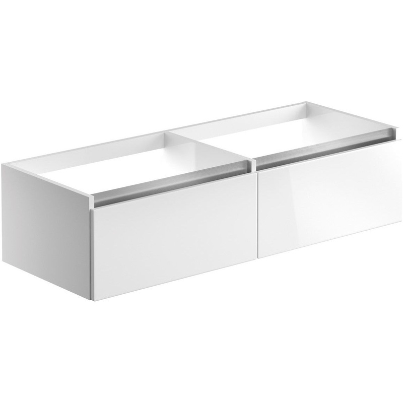 Conifer 1200mm Wall Hung Basin Unit Run (No Top) – White Gloss