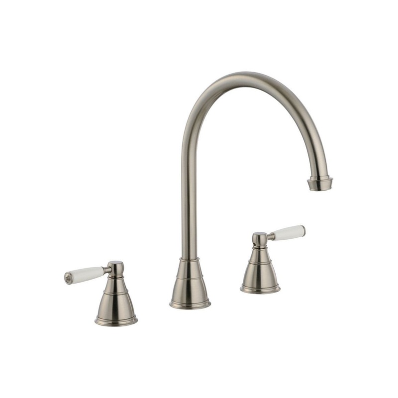 Abode Astbury 3 Part Mixer Tap – Pewter