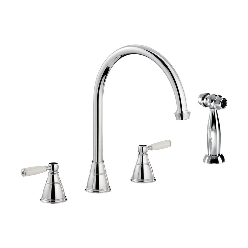 Abode Astbury 3 Part Mixer Tap w/Handspray – Chrome