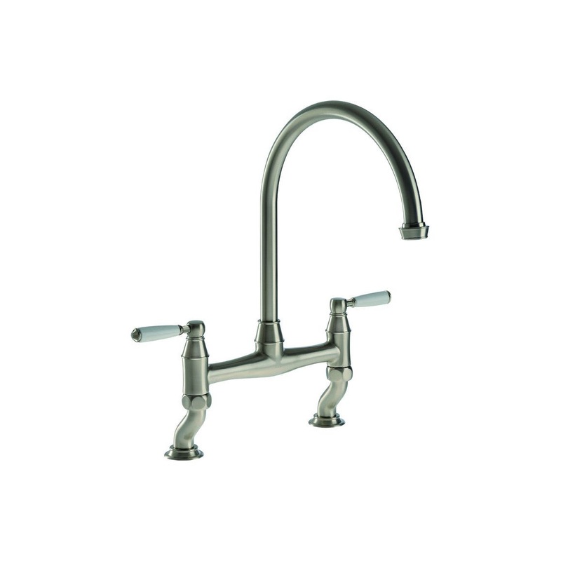 Abode Astbury Bridge Mixer Tap – Pewter